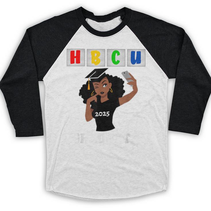 Women HBCU Grad 2025 College Graduation Apparel Baseball Raglan Shirt