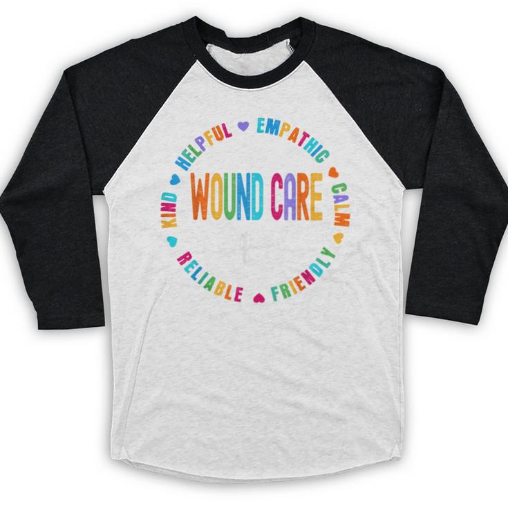 Wound Care Nurse Squad Appreciation Graduation Staff RN Baseball Raglan Shirt