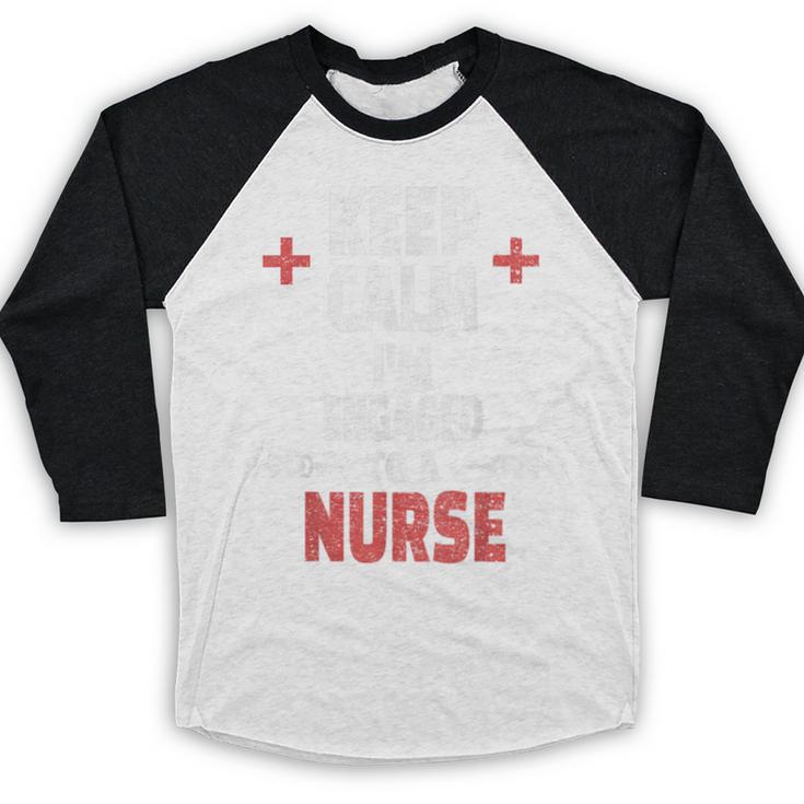 Xmas Nurse Graduation Keep Calm I'm Almost A Nurse Baseball Raglan Shirt
