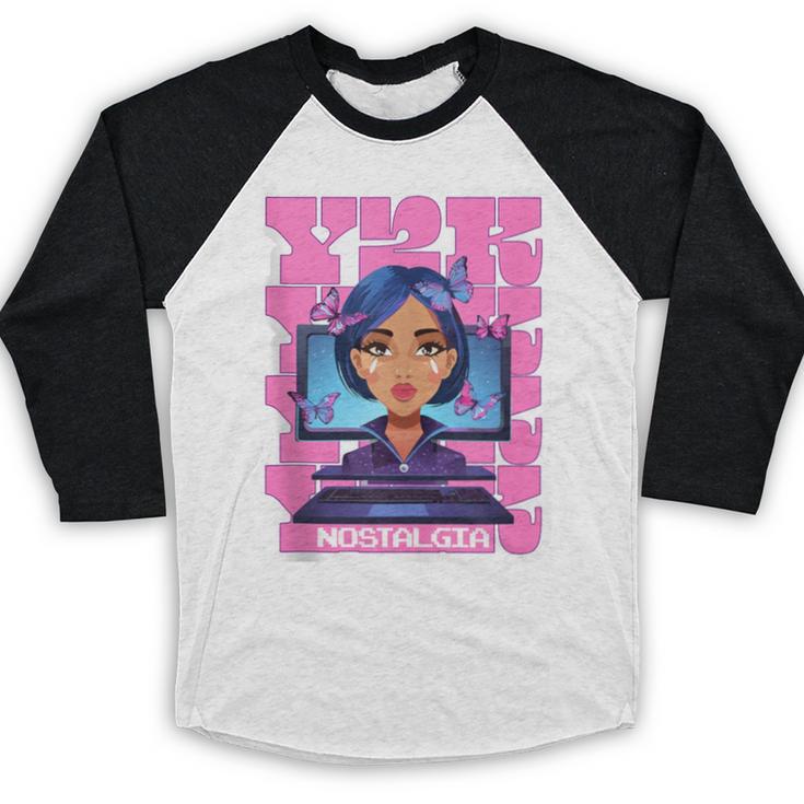 Y2K Nostalgia Retro Aesthetic Trendy Vintage Baseball Raglan Shirt Y2K Nostalgia Retro Aesthetic Trendy Vintage Baseball Raglan Shirt