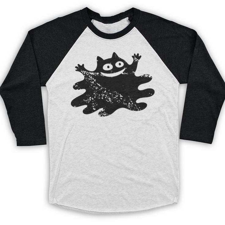 Yk2 Grunge Scary Cat With Tail Tomboy 90s Nostalgia Indie Premium Tri-Blend Baseball Raglan Shirt Yk2 Grunge Scary Cat With Tail Tomboy 90s Nostalgia Indie Premium Tri-Blend Baseball Raglan Shirt