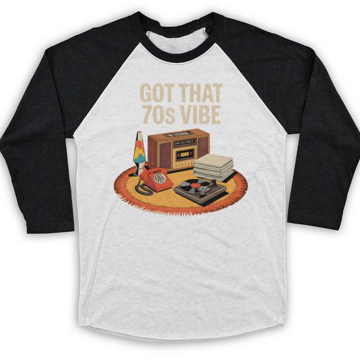 1970s 70s Reunion Nostalgia Memories Music School Grew Up Premium Tri-Blend Baseball Raglan Shirt