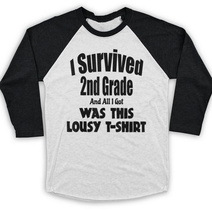 2nd Grade Graduation Boy Girl Graduate Education Baseball Raglan Shirt
