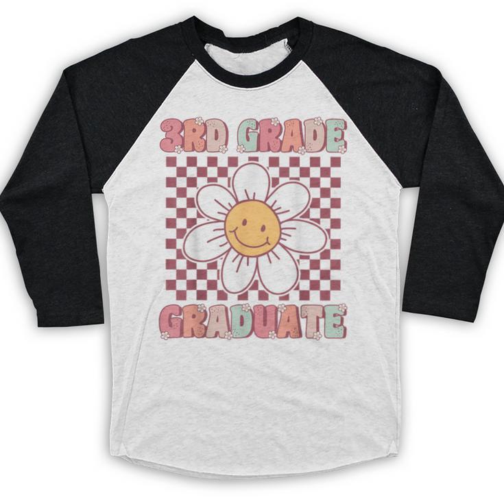 3rd Grade Graduation Cute Groovy Last Day Of Third Grade Baseball Raglan Shirt
