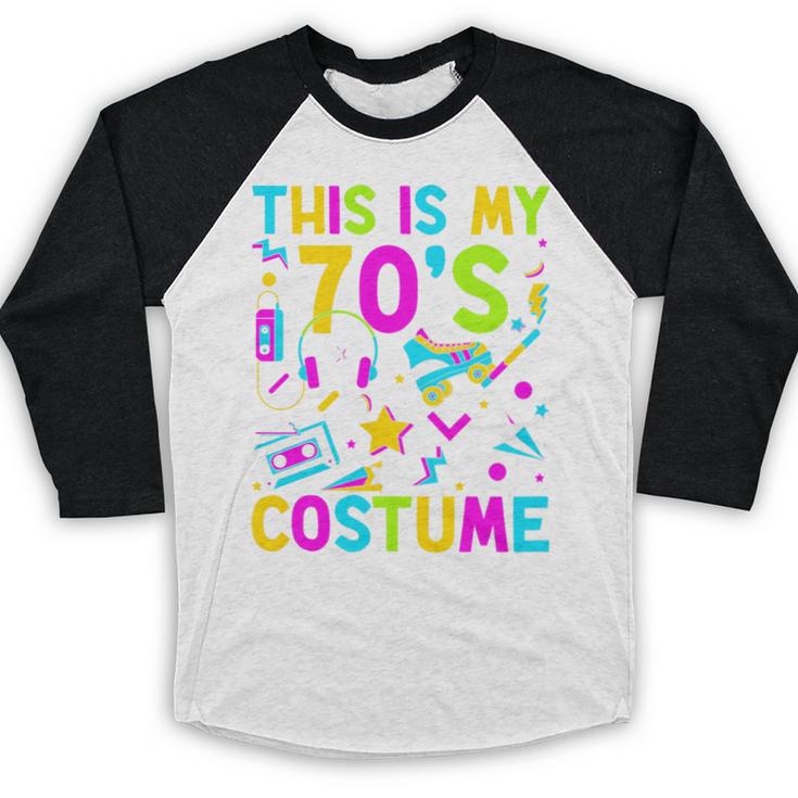 This Is My 70's Costume Nostalgia Mixtape Era 1970s Party Premium Tri-Blend Baseball Raglan Shirt