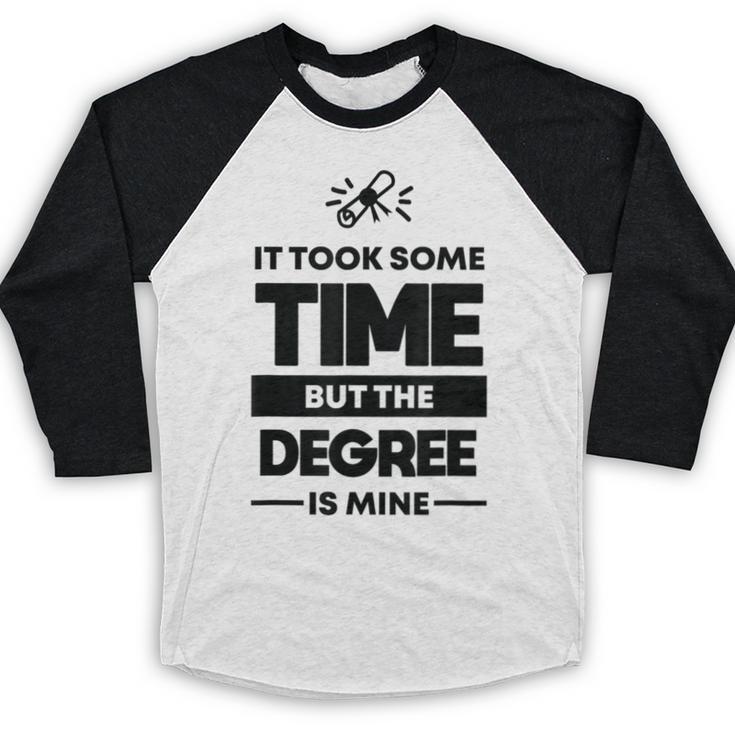 Adult College Graduation Baseball Raglan Shirt