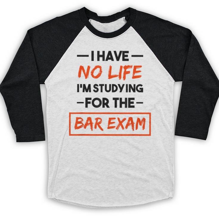 Bar Exam Tee Shirt Law School Graduation Baseball Raglan Shirt