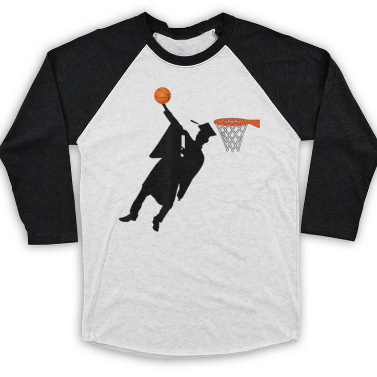 Basketball Slam Dunk Elementary Graduation 2025 6th Grade Baseball Raglan Shirt