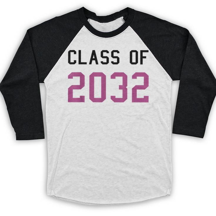 Class Of 2032 Graduation T-Shirts Baseball Raglan Shirt