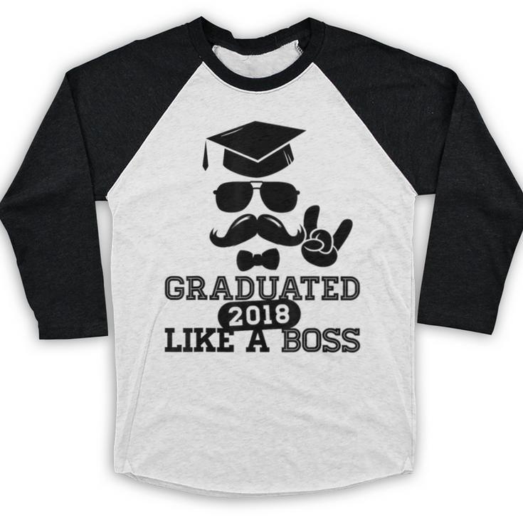 College High School Graduation Grad 2018 Shirt Baseball Raglan Shirt