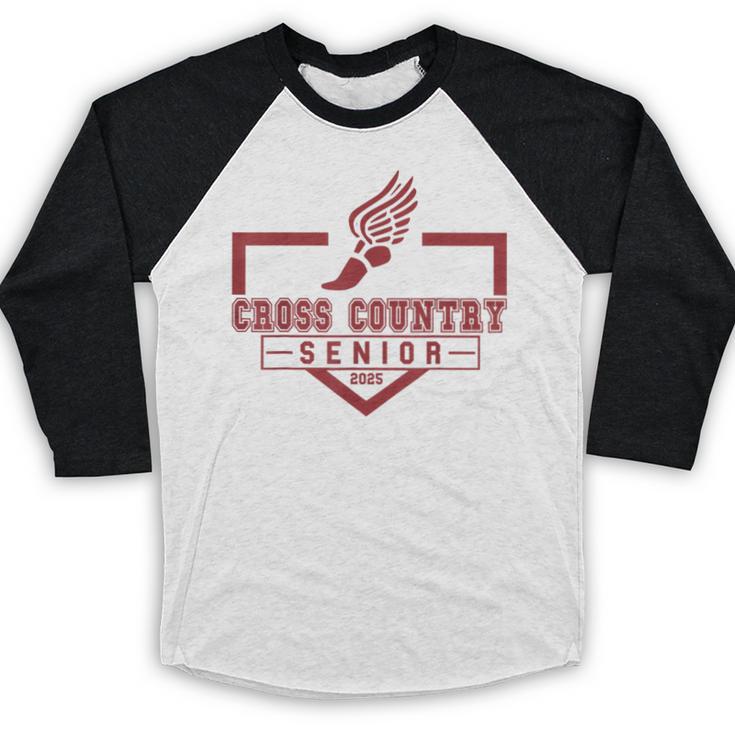 Cross Country Senior Night Senior 2025 Graduation Party 47 Baseball Raglan Shirt