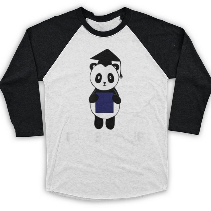 Cute Graduation Panda Class 2018 Baseball Raglan Shirt