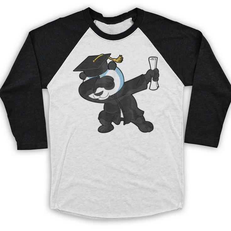 Dabbing Panda Bear Graduation Senior 2019 Shirt Baseball Raglan Shirt