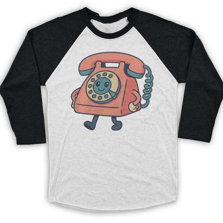 Dial It Back Retro Tech Nostalgia Vintage Premium Tri-Blend Baseball Raglan Shirt