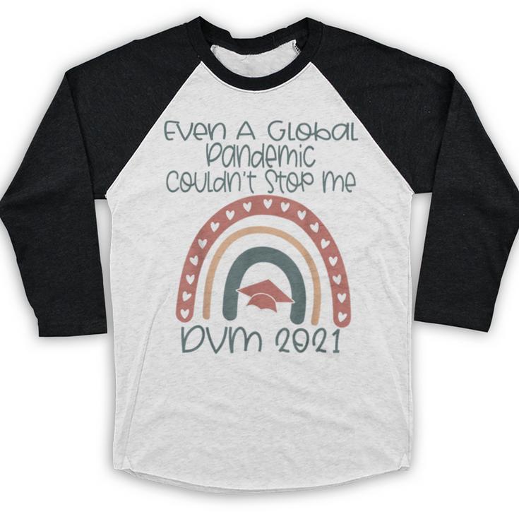 DVM Doctor Veterinary Medicine Veterinarian Graduation 2021 Baseball Raglan Shirt
