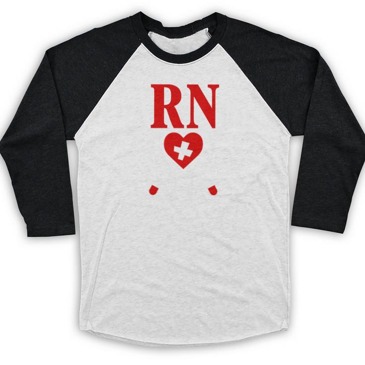 Earned It For Nurse Graduation Or RN LPN Nursing School Grad Baseball Raglan Shirt