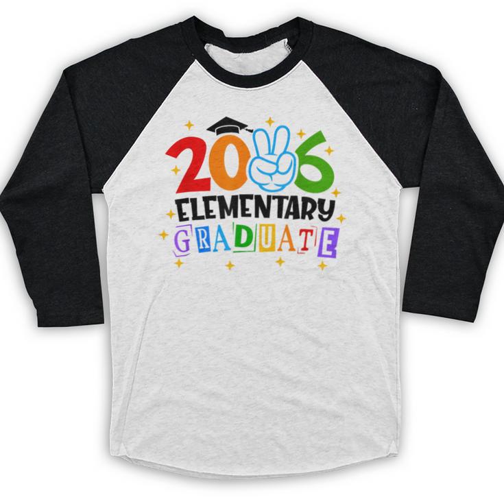 Elementary Graduate 2026 Graduation Class Of 2026 Kids Baseball Raglan Shirt