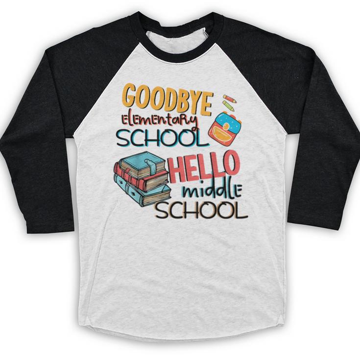 Elementary School End Of Year Graduation Middle Baseball Raglan Shirt