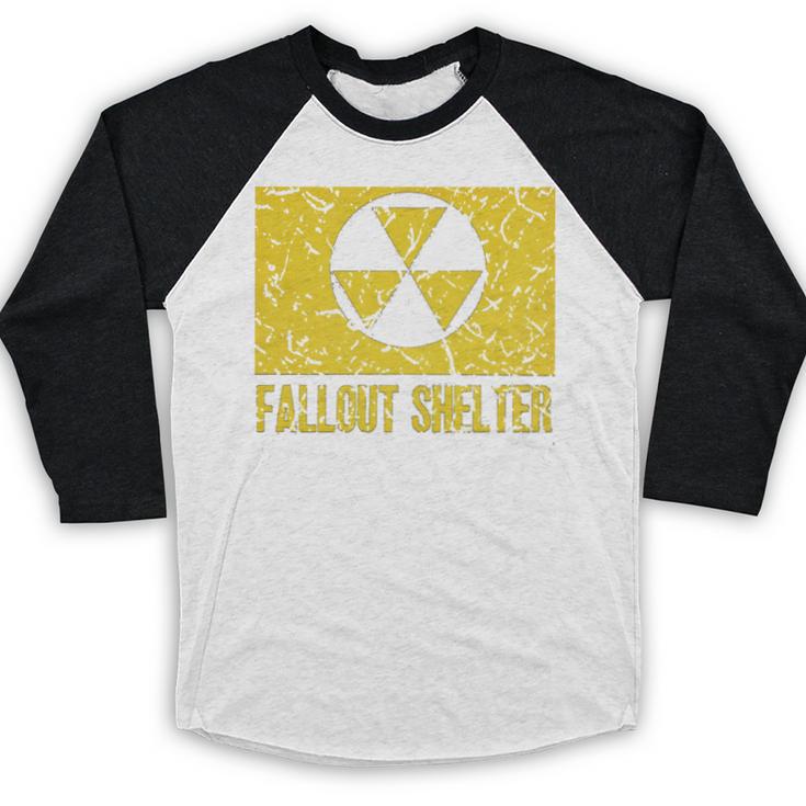 Fallout Shelter Nuclear War Radioactive Nostalgia  T-Shirt Baseball Raglan Shirt