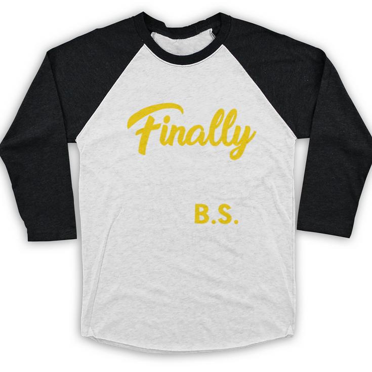 Finally Done With This BS Class Of 2025 College Graduation Premium Tri-Blend Baseball Raglan Shirt