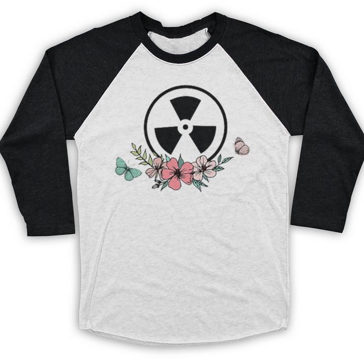 Floral Rad Tech Radiology Graduation X-Ray Tech Baseball Raglan Shirt