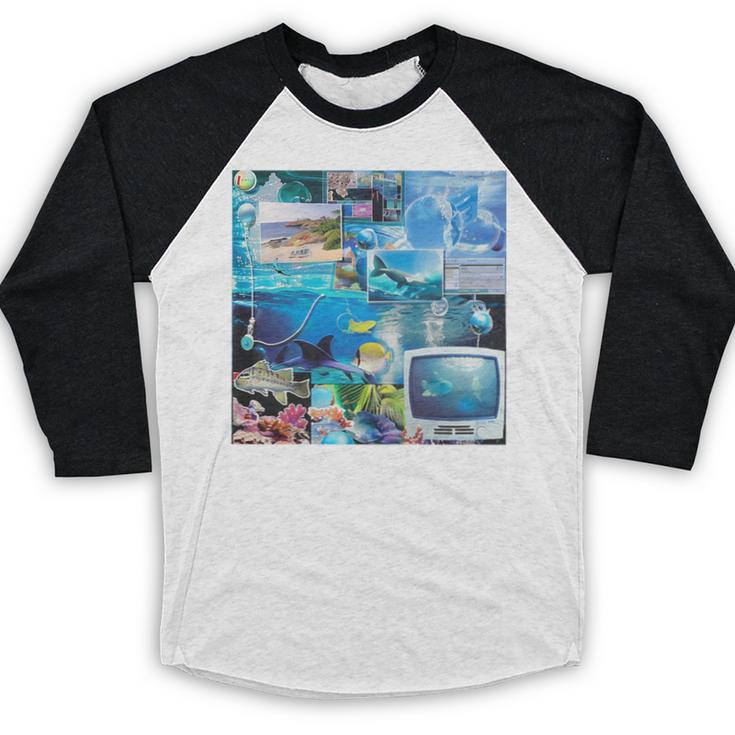 Frutiger Aero Retro Vibes Premium Tri-Blend Baseball Raglan Shirt