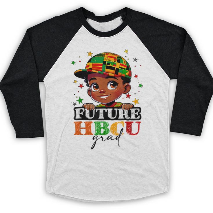 Future HBCU Grad History Boys Kids Graduation HBCU Baseball Raglan Shirt