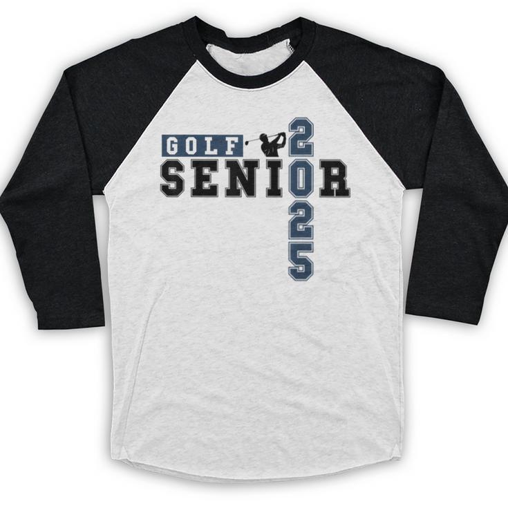 Golf Senior Night Golf Senior 2025 Graduation 63 Baseball Raglan Shirt