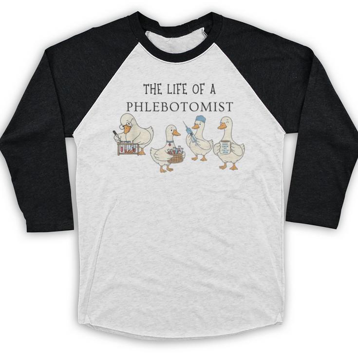 Goose Phlebotomy Technician Graduation Lab Week 2026 Baseball Raglan Shirt