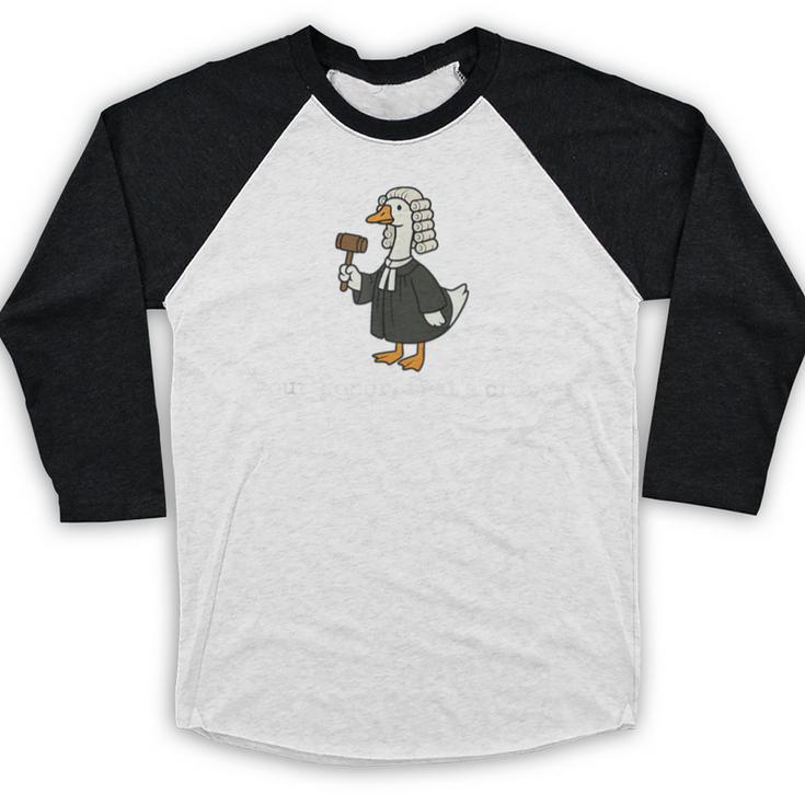 Goose Silly Lawyer Law School Graduation Future Lawyer Baseball Raglan Shirt