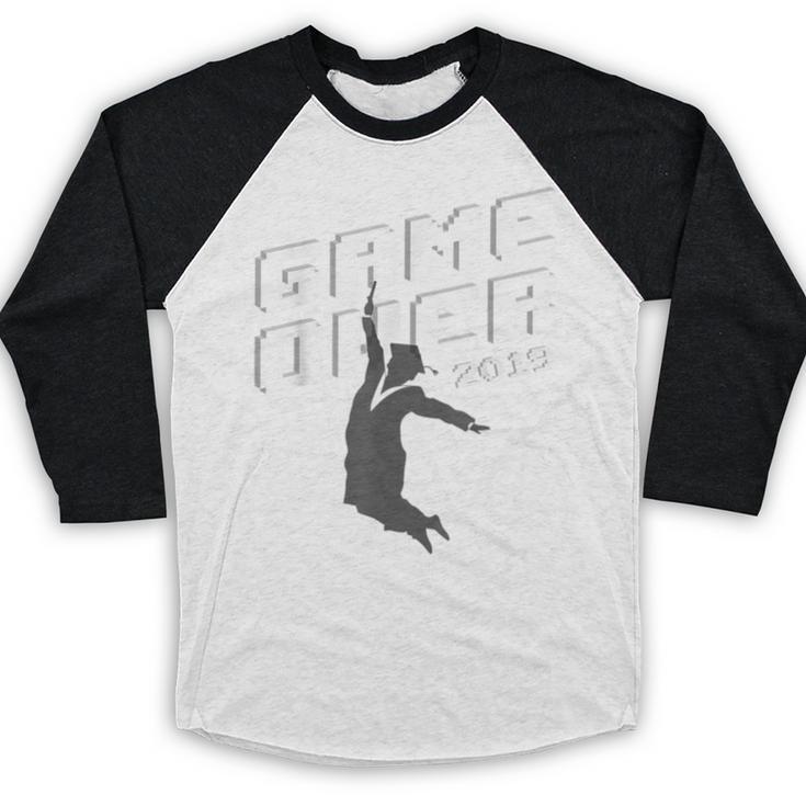Graduation Shirt Senior Gamer T-Shirt 2019 Grad Gift Baseball Raglan Shirt