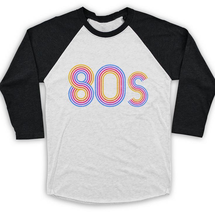 I'd Rather Be In The 80s Iconic Music Nostalgia Vintage Baseball Raglan Shirt