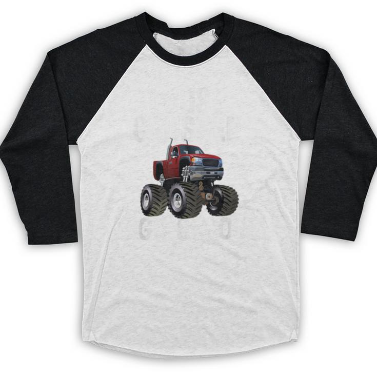 I Just Crushed High School Graduation Monster Truck Shirt Baseball Raglan Shirt