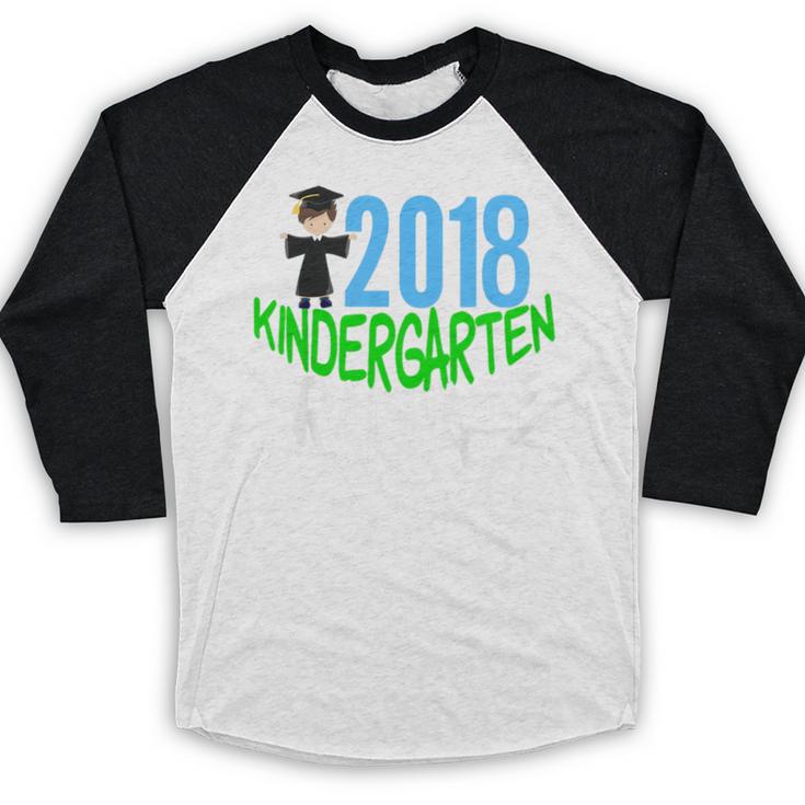 Kids 2018 Kindergarten Graduation Baseball Raglan Shirt