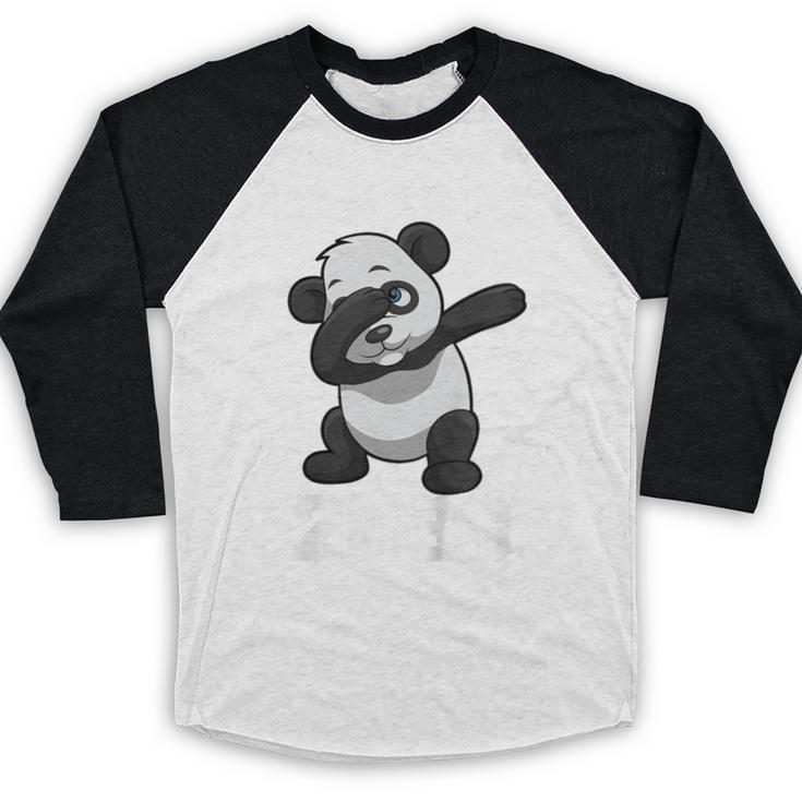Kids Class Of 2030 Shirt Graduation Dabbing Panda Shirt Baseball Raglan Shirt