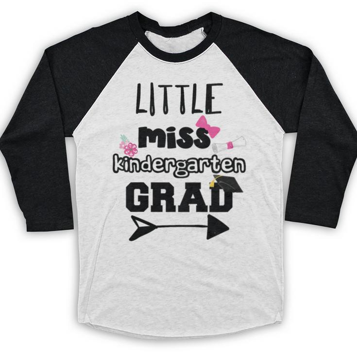 Kids Kindergarten Graduation Shirt Girls Daughter Granddaughter Baseball Raglan Shirt