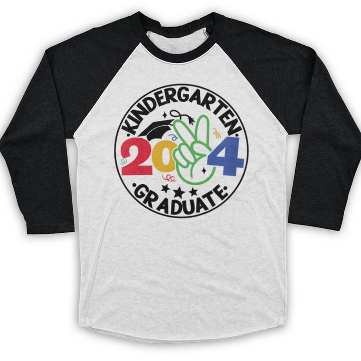 Kindergarten Graduation 2024 Graduate Last Day Of School Baseball Raglan Shirt