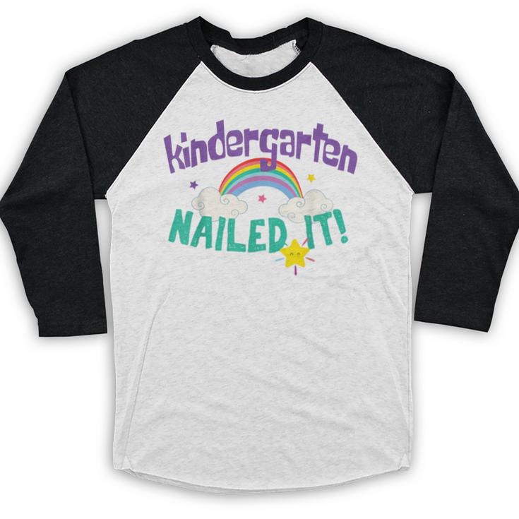 Kindergarten Graduation Nailed It Kids 2021 Baseball Raglan Shirt
