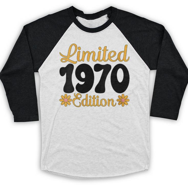 Limited 1970 Edition Retro Vintage 70s Nostalgia Baseball Raglan Shirt