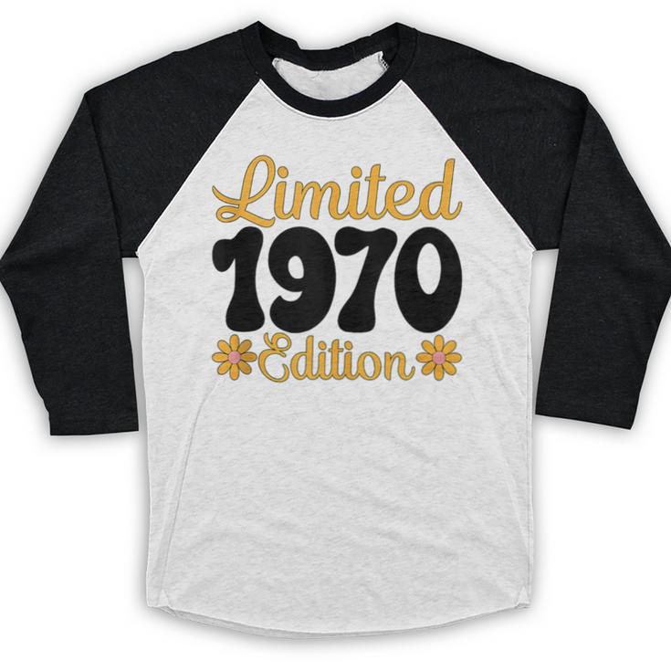 Limited 1970 Edition Retro Vintage 70s Nostalgia Baseball Raglan Shirt
