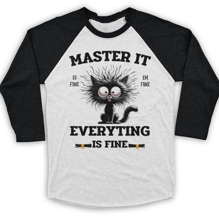 Masters Mastered It Graduate Master Degree Graduation Baseball Raglan Shirt