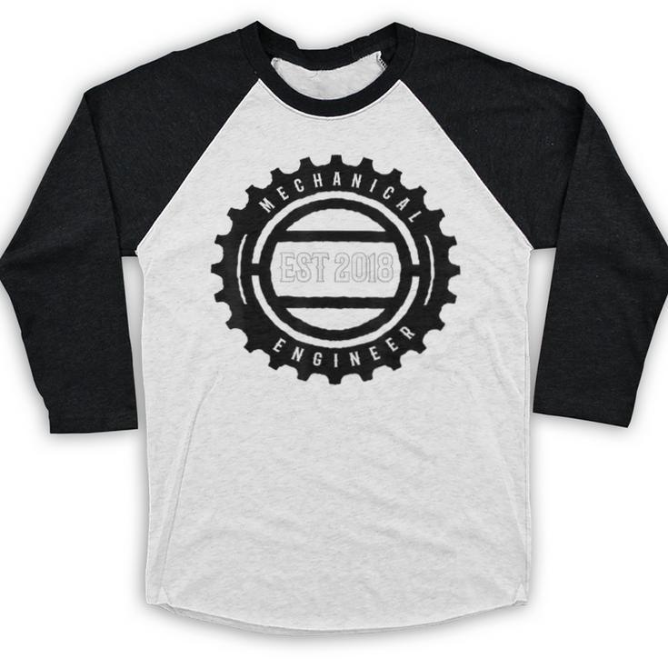 Mechanical Engineers 2018 Tshirt Gears Graduation Tee Baseball Raglan Shirt
