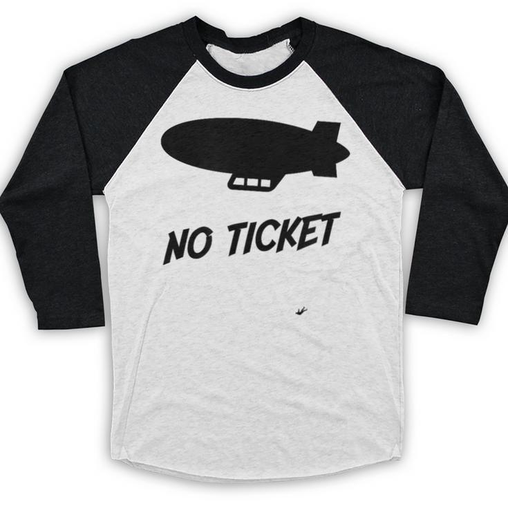 No Ticket Jones 80's Nostalgia Baseball Raglan Shirt