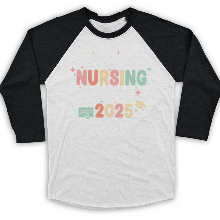 Nurse I Survived Nursing School Class Of 2025 Graduation Baseball Raglan Shirt