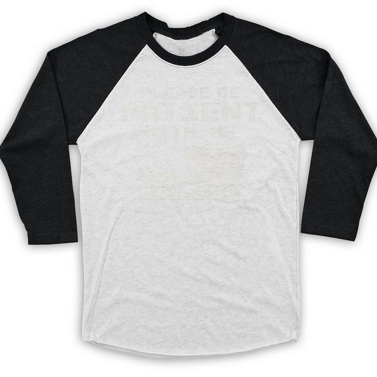 Please Patient I'm From The 1900s Boomer Meme Premium Baseball Raglan Shirt