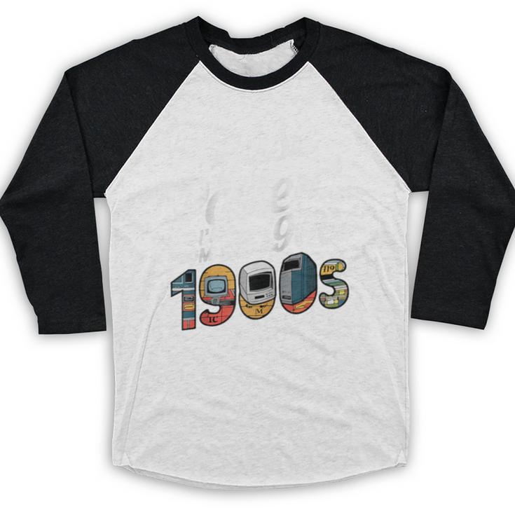 Please Be Patient I'm From The 1900s Vintage Tech Graphic Raglan Baseball Tee Baseball Raglan Shirt