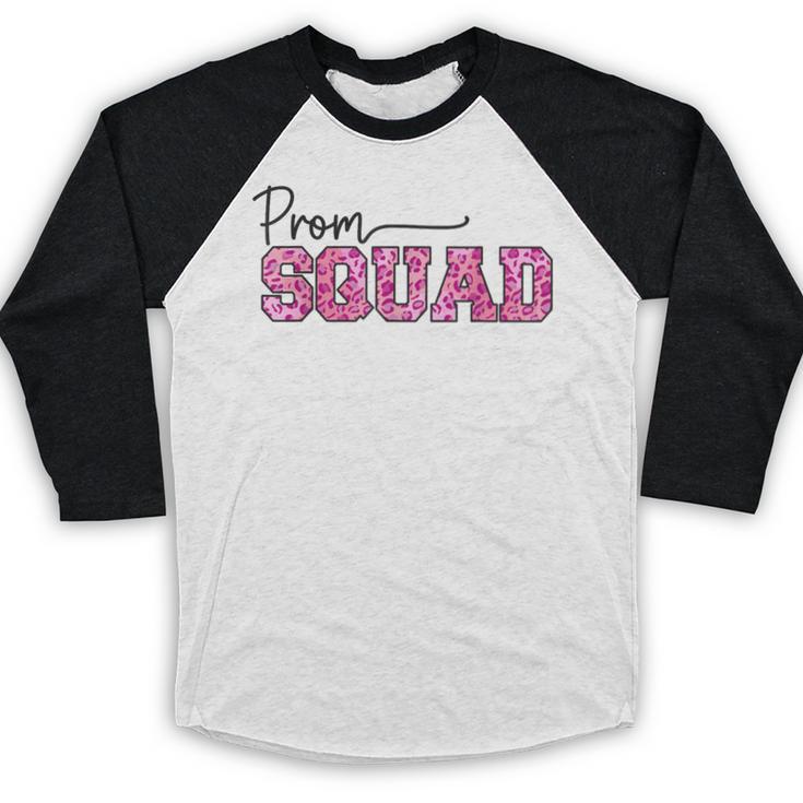 Prom Squad Prom Graduation Class Of 2024 Leopard Matching Baseball Raglan Shirt