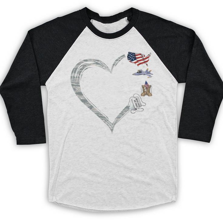 Proud Air Force Grandma Air Force Graduation Grandma USAF Baseball Raglan Shirt