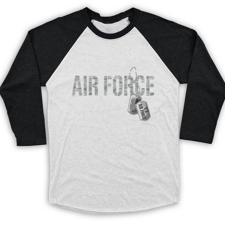 Proud Air Force Wife Air Force Graduation USAF Wife Baseball Raglan Shirt