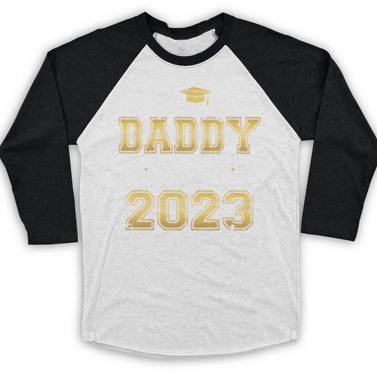 Proud Daddy Of Two 2023 Graduate Class 2023 Graduation Baseball Raglan Shirt